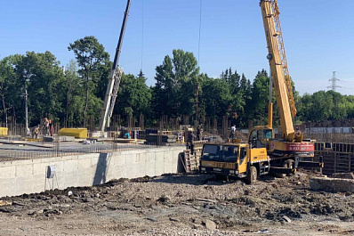 Глава Самары проверила, как идет строительство школы на 5-й Просеке