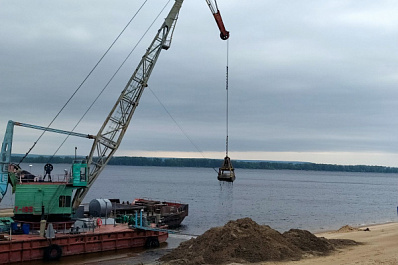 В Самаре начали завозить песок на городские пляжи