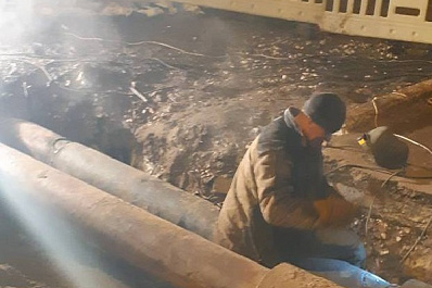 В Самаре завершились сварочные работы на месте прорыва теплотрассы