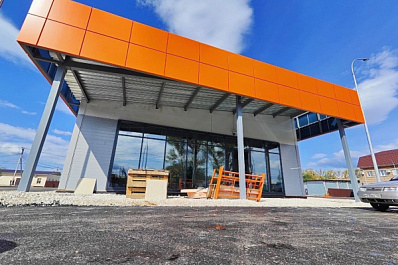 В Отрадном строительство павильона автостанции подходит к финалу