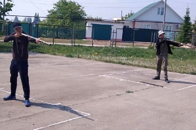 В Богатовском районе прошли соревнования по городошному спорту