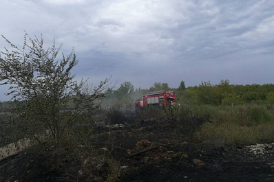 В Самаре потушили пожар на мазутном озере