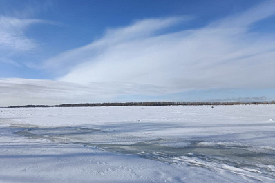 Самарцам рассказали о толщине льда на Волге 10 марта