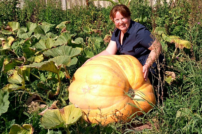 Жительница Самарской области вырастила тыкву-гиганта