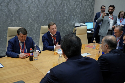 Дмитрий Азаров обсудил проект портово-логистического хаба на встрече с помощником Президента РФ Игорем Левитиным и делегацией Ирана