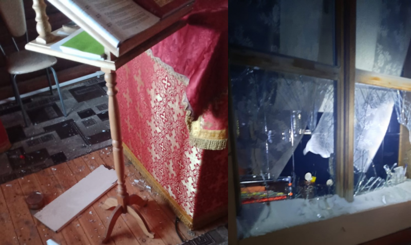 Вандалы разгромили церковь под Новосибирском