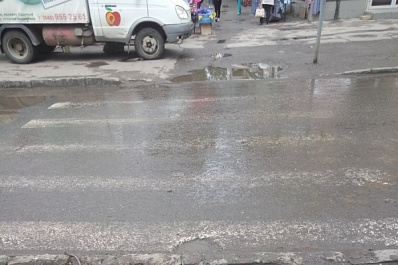 В Самаре исчез пешеходный переход, который нанесли 10 дней назад