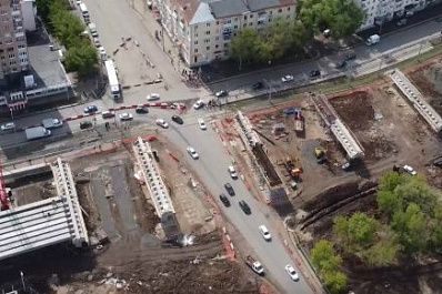 В Самаре из-за строительства путепровода на два дня перекроют участок ул. Ново-Садовой