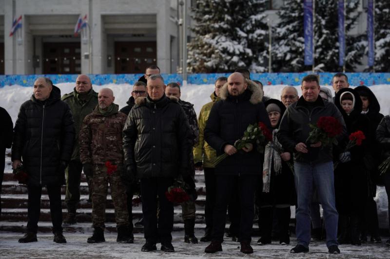 В Самаре почтили память участников СВО, погибших в новогоднюю ночь 2023 года в Макеевке