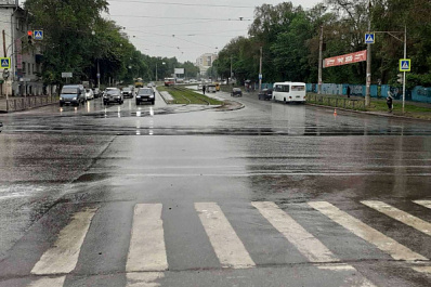 В Самаре автобус сбил женщину на зебре