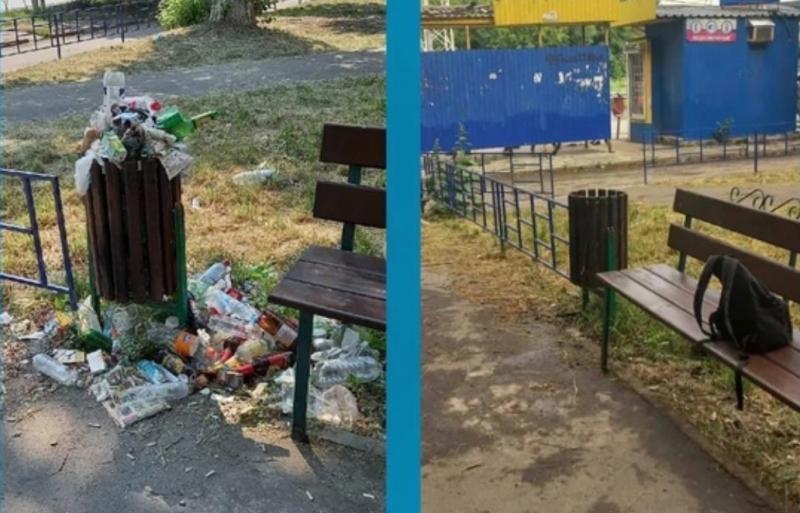 ЦУР Самарской области помог убрать мусор в центре Жигулевска