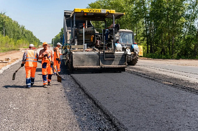 В Самарской области дорожники реконструируют трассу с опережением графика