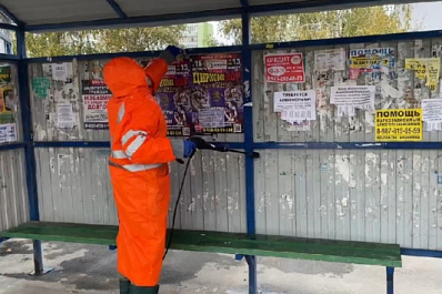 В Тольятти приводят в порядок павильоны остановок общественного транспорта