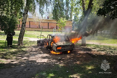 В Тольятти вспыхнула легковушка