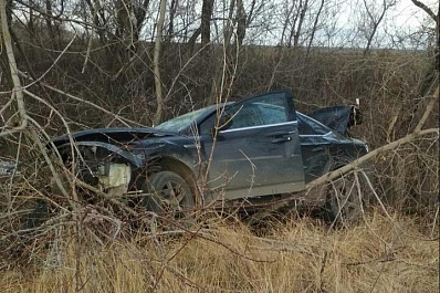 Женщина с ребенком на иномарке вылетела с дороги в Самарской области из-за того, что села за руль пьяной