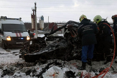 В Самарской области простились с погибшими в аварии под Курумочем