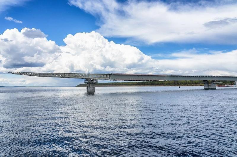 Строительная готовность Климовского моста составляет 68 %