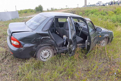 В Самарской области пять пассажиров "Гранты" пострадали в ДТП 