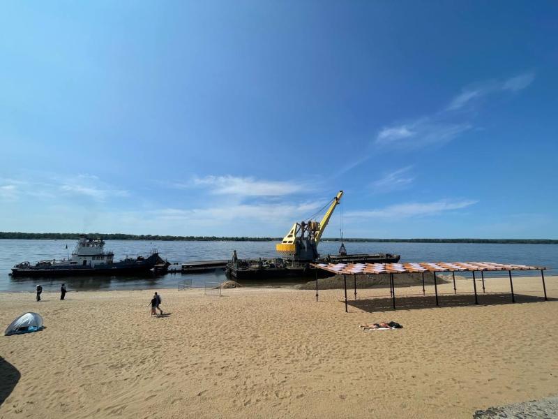 В Самаре на городские пляжи 7 июня завезли новый песок 