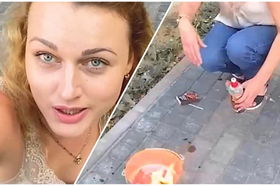 Самарский блогер сожгла загранпаспорт в знак поддержки России