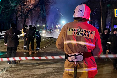 В Самарской области тушат пожар на территории нефтегазовой компании