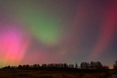 Таймлапс полярного сияния в Самарской области засняли астрономы