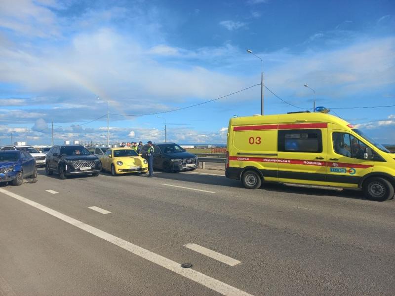 В Самарской области столкнулись четыре легковушки