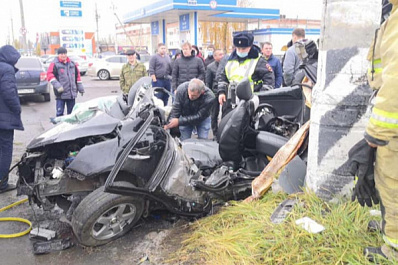 В Тольятти в ДТП иномарку разорвало на куски