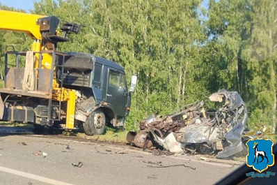 На трассе в Самарской области в аварии с КамАЗом погиб водитель легковушки