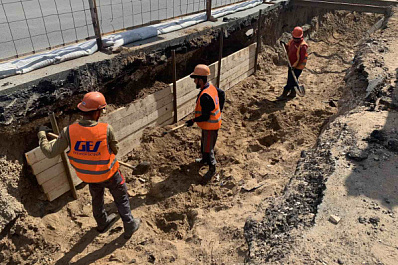 В Самаре в зоне строительства новой станции метро перекладывают газовые сети