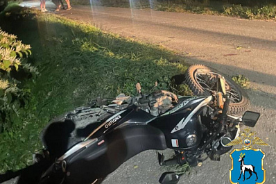 В Самарской области на мотоцикле перевернулись мужчина с ребенком