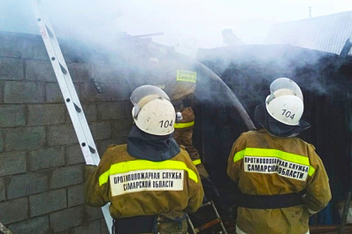 В Самарской области пожар в жилом доме унес жизнь человека