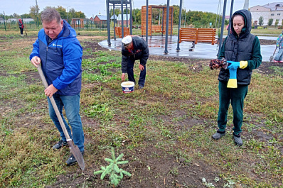 Каждый житель Нижнего Санчелеево посадит дерево, чтобы сделать самый зеленый парк в Самарской области 