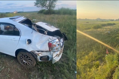 В Самарской области мужчина на Lifan улетел в кювет