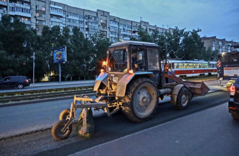 В Самаре ремонтируют 1,8 км проспекта Ленина