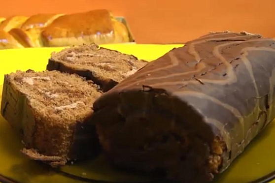 Бисквитный рулет. Сохраняйте чек