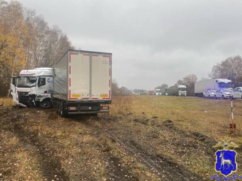 В Самарской области 21 октября водитель КамАЗа погиб в ДТП с "Газелью"