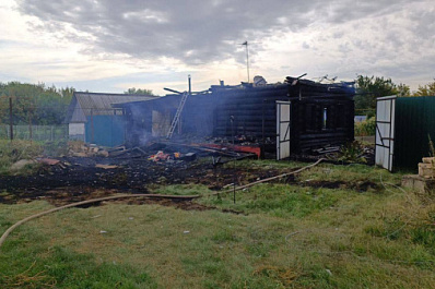 В Шигонском районе 24 августа загорелся частный дом