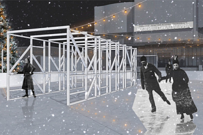 В центре Самары накануне Нового года откроется каток в стиле ретро со старинной дачной верандой