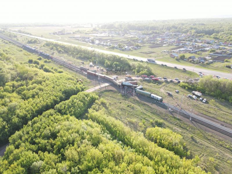 Движение поездов на месте схода вагонов в Самарской области полностью восстановлено
