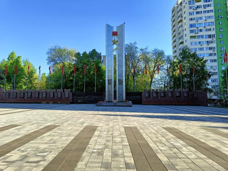 В самарском парке Победы завершается устройство нового фонтана