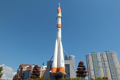 В Самаре памятник ракеты-носителя "Союз" "запустят" в День космонавтики