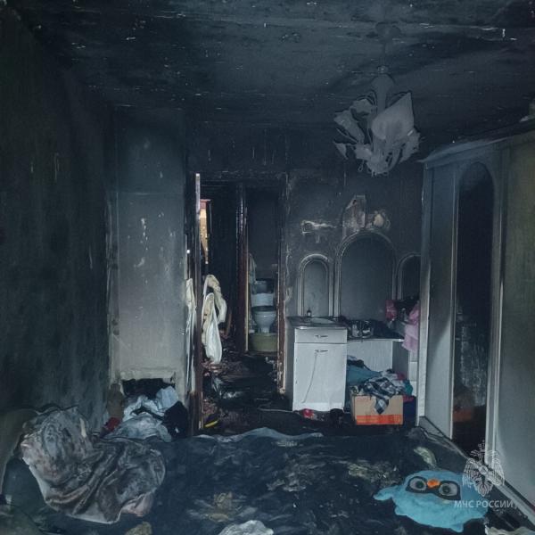 В Жигулевске спасли мужчину из горящей квартиры