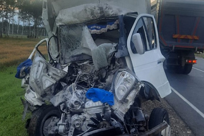 Мужчина на "Газели" влетел в сломанный грузовик на трассе в Самарской области