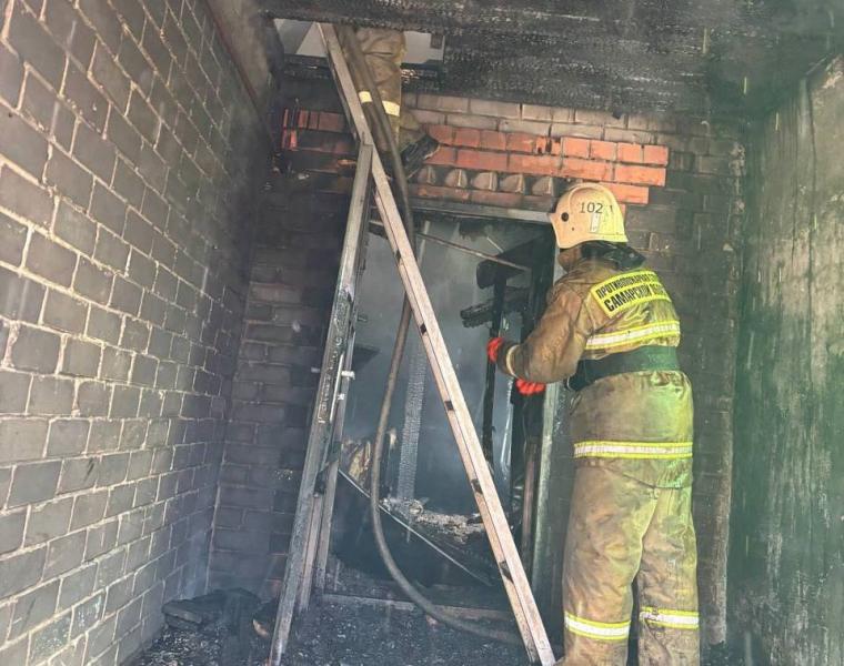 В пожаре в Похвистневском районе пострадал человек