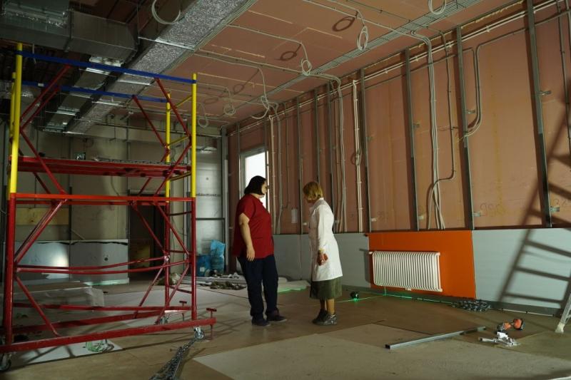 В областной детской больнице имени Н. Н. Ивановой завершается строительство операционного блока