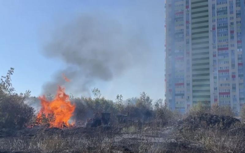 В Тольятти 14 сентября вспыхнул природный пожар