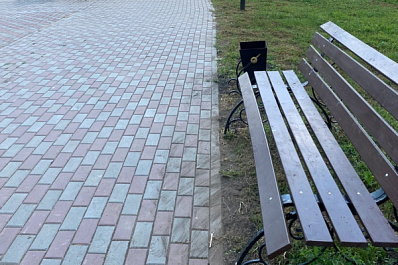 В Елховке завершают благоустройство парка имени Ленина