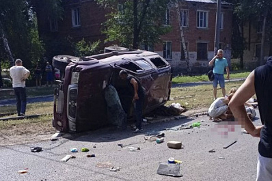 В Самаре 3 августа в ДТП у трамвайных путей на Ставропольской пострадал мужчина-водитель