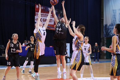 Команды Самарской области сыграли в окружном финале Школьной баскетбольной лиги